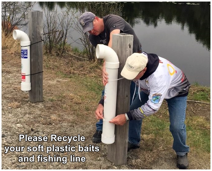 Recycle tubes for soft plastic baits and fishing line